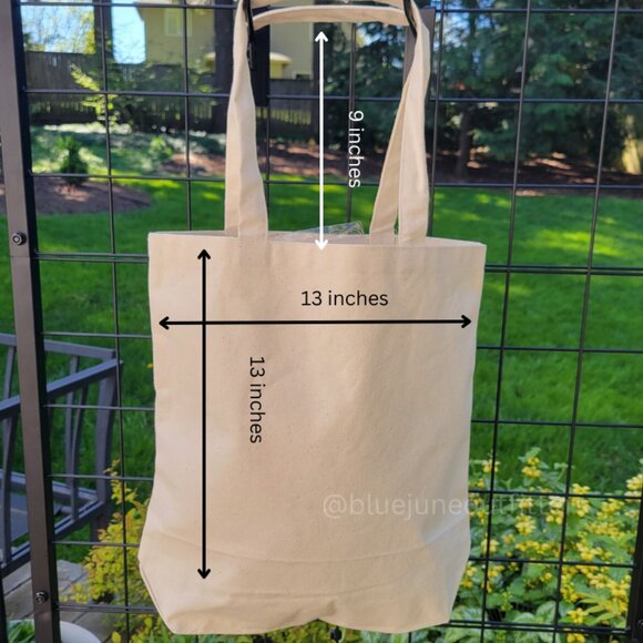 Trendy Monstera Canvas Tote | Farmers Market Bag - Picture 5 of 5